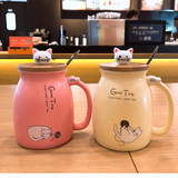 Heat-resistant Ceramic Mug With Lid