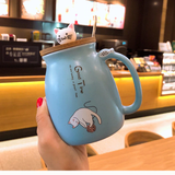 Heat-resistant Ceramic Mug With Lid