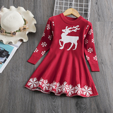 Snowflake Girls Long Sleeve Dress