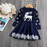 Snowflake Girls Long Sleeve Dress