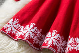 Snowflake Girls Long Sleeve Dress