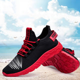 Breathable Sneakers  Lace Up Men Shoes