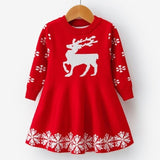 Snowflake Girls Long Sleeve Dress