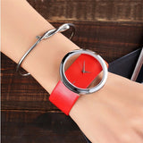Unique Lady Leather Wrist Watch