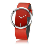 Unique Lady Leather Wrist Watch